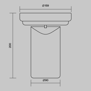 Rechargeable luminaire Topo Black Maytoni