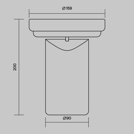 Rechargeable luminaire Topo Blue Maytoni