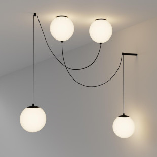 Lampa wisząca Twins Black Maytoni