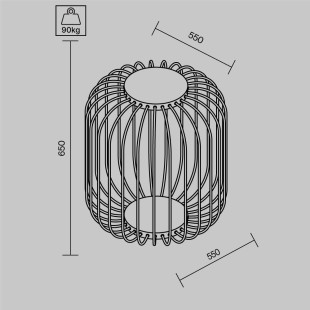 Landscape luminaire Wisp Graphite Maytoni