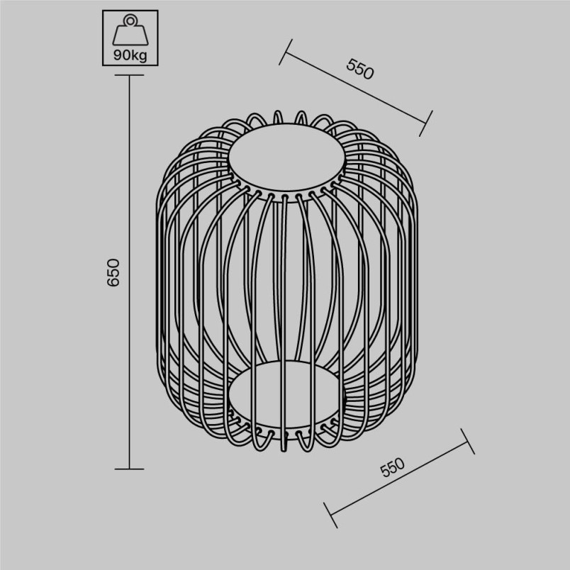 Landscape luminaire Wisp Graphite Maytoni