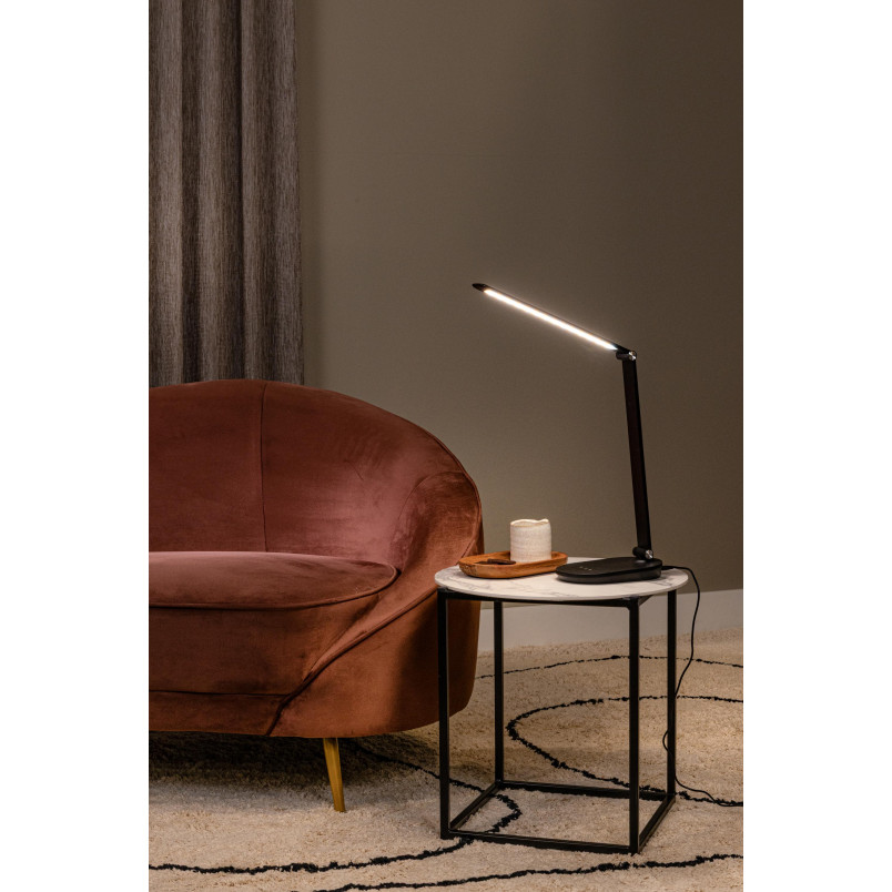 ALDWIN Desk lamp LED Dim. 1x8W 2700K/6500K 3 StepDim Black Lucide