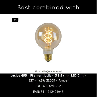AMBALA Table lamp 1xE27 Natural Lucide