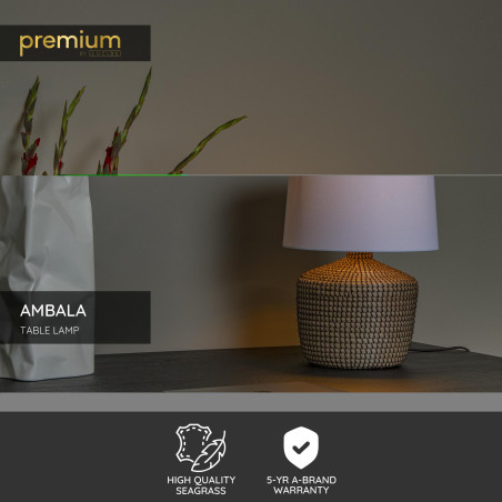 AMBALA Table lamp 1xE27 Natural Lucide