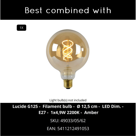 ANDRES Floor lamp 1xE27 Cream  (Vibes) Lucide
