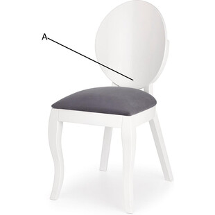 Krzesło drewniane tapicerowane Verdi | Halmar - Stylowy design