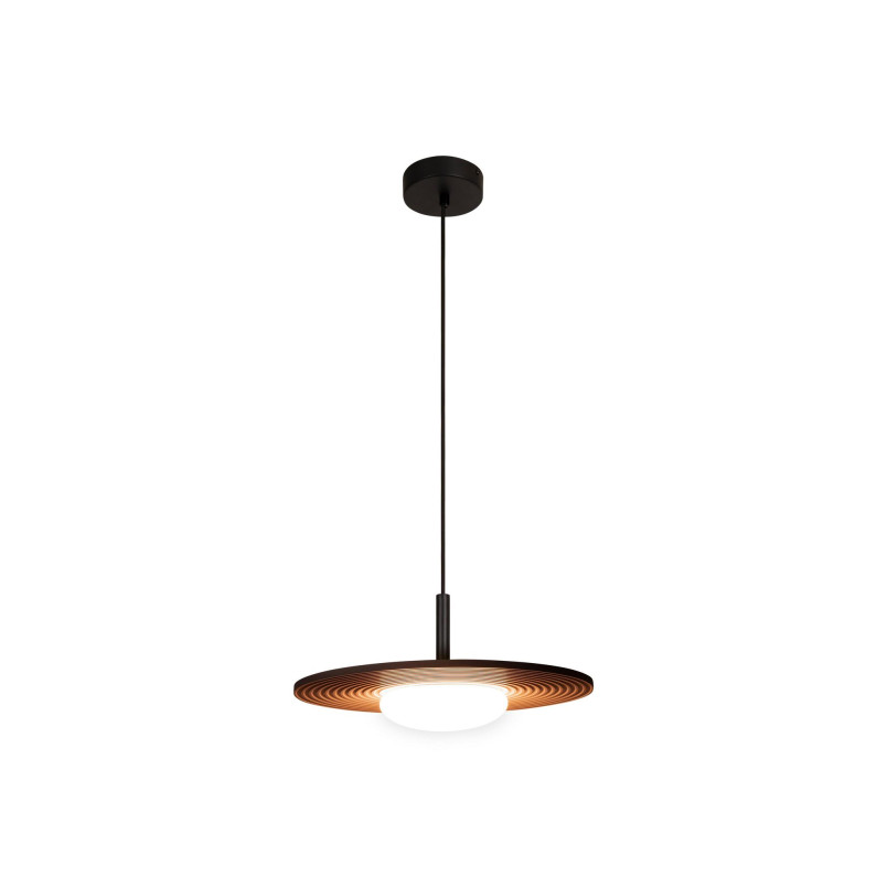 Lampa wisząca z płaskim kloszem Carmino LED 3000K 38,7cm terracotta Essential Lucide