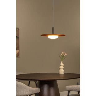 Lampa wisząca z płaskim kloszem Carmino LED 3000K 38,7cm terracotta Essential Lucide