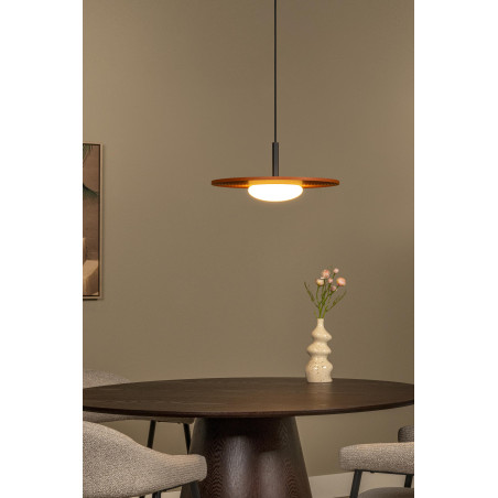 Lampa wisząca z płaskim kloszem Carmino LED 3000K 38,7cm terracotta Essential Lucide