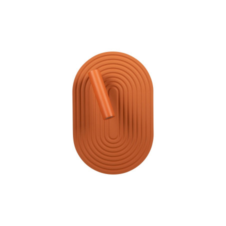 Kinkiet owalny ryflowany z reflektorkiem Carmino LED 27000K terracotta Essential Lucide