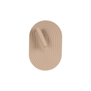 Kinkiet owalny ryflowany z reflektorkiem Carmino LED 27000K taupe Essential Lucide