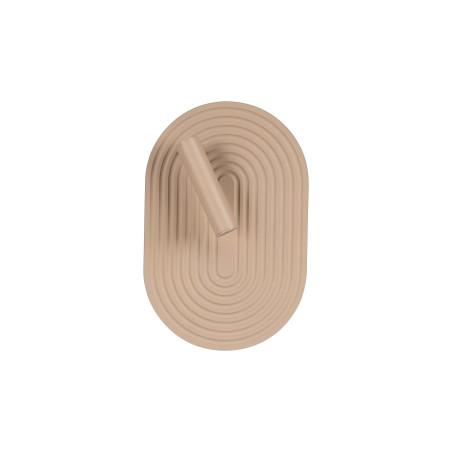 Kinkiet owalny ryflowany z reflektorkiem Carmino LED 27000K taupe Essential Lucide