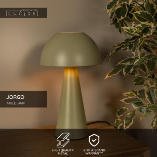 JORGO Table lamp D 20 cm 1xE27 Green Essential Lucide