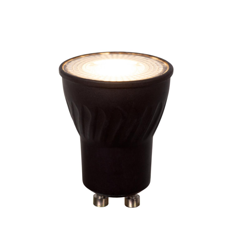 MR11 Led bulb Black LED Dimm. 1xGU10 3,8W 2700K Lucide