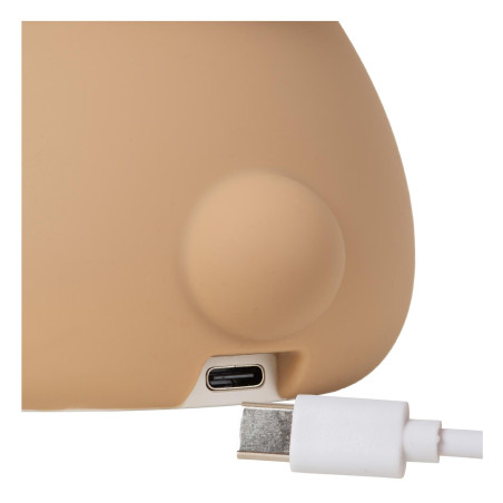 PINCHA BEAR Rechargeable Table lamp Children Battery pack LED 3 StepDim 1x0,5W 2100K Rgb Brown - Essential Lucide