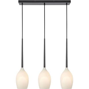 Lampa wisząca Salut - białe szkło, 3 punkty | Markslojd