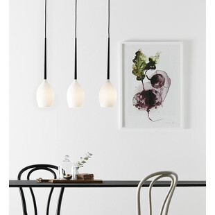 Lampa wisząca Salut - białe szkło, 3 punkty | Markslojd