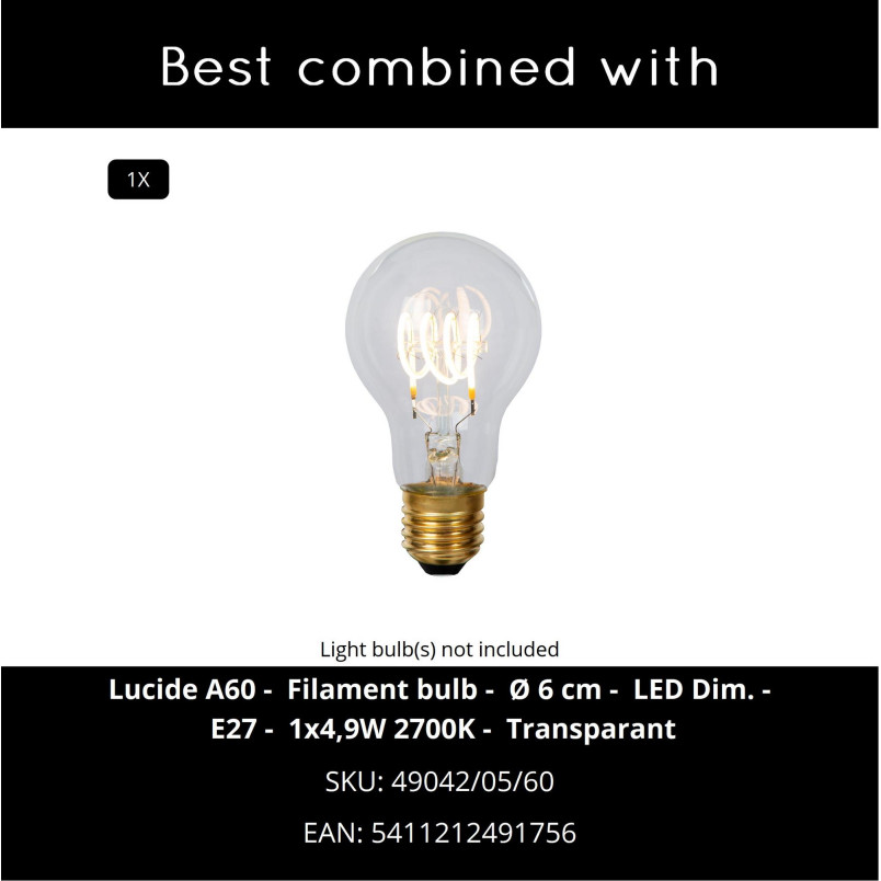 RUNA Pendant light D 35 cm 1xE27 Pink Essential Lucide