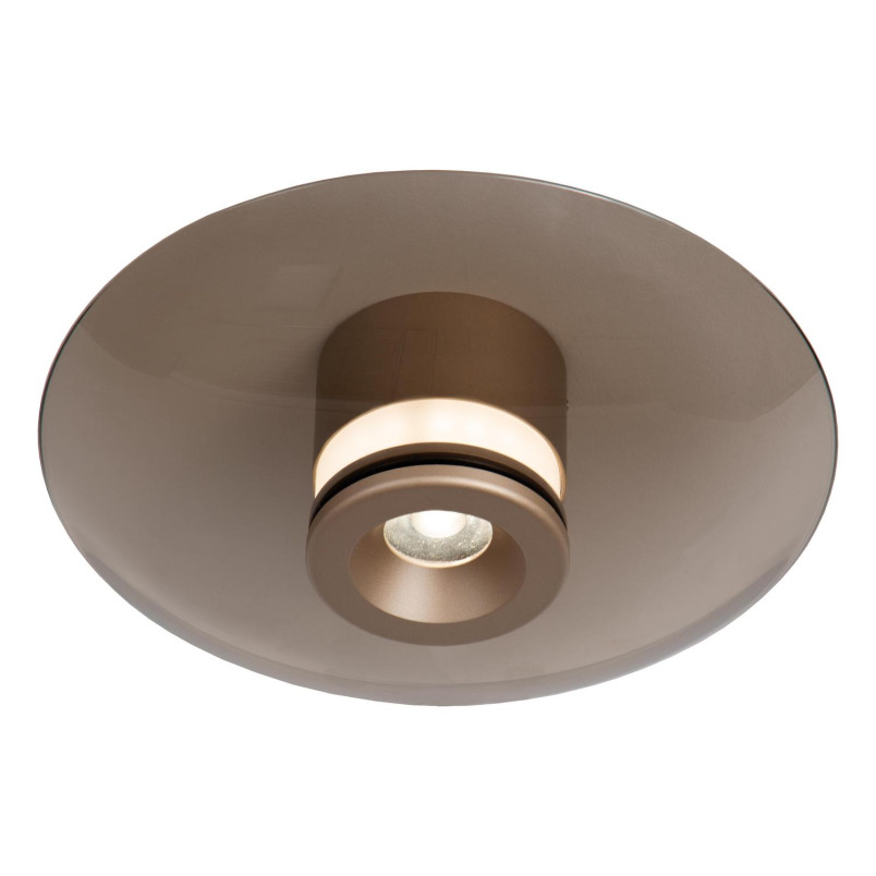 SANTIAGO Flush ceiling light Ø 23 cm LED Dim. CCT 1x10W 2700K/4000K Amber - Premium Lucide