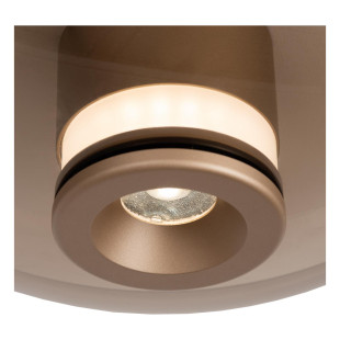 SANTIAGO Flush ceiling light Ø 23 cm LED Dim. CCT 1x10W 2700K/4000K Amber - Premium Lucide