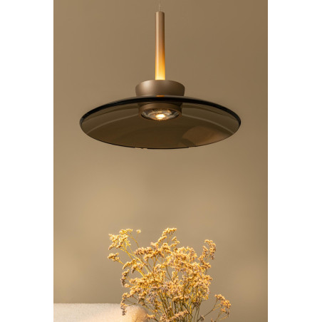 SANTIAGO Pendant light LED Dim. CCT 1x16W 2700K/4000K Amber - Premium Lucide