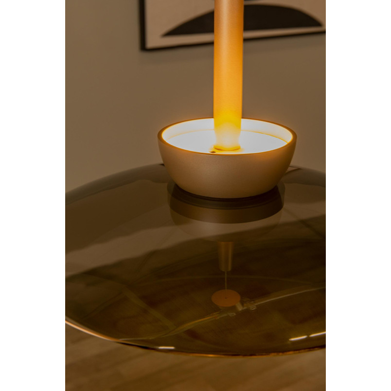 SANTIAGO Pendant light LED Dim. CCT 1x16W 2700K/4000K Amber - Premium Lucide