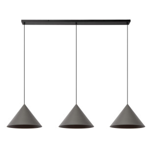 SPITZE Pendant light 3xE27 Grey - Vibes Lucide