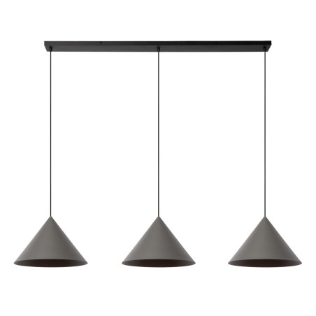 SPITZE Pendant light 3xE27 Grey - Vibes Lucide