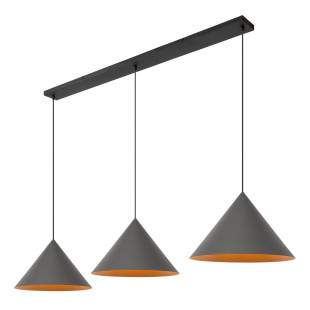 SPITZE Pendant light 3xE27 Grey - Vibes Lucide