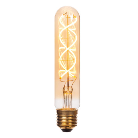 Żarówka filamentowa E27 LED T32 3cm H15cm 4,9W 2200K bursztynowa Lucide