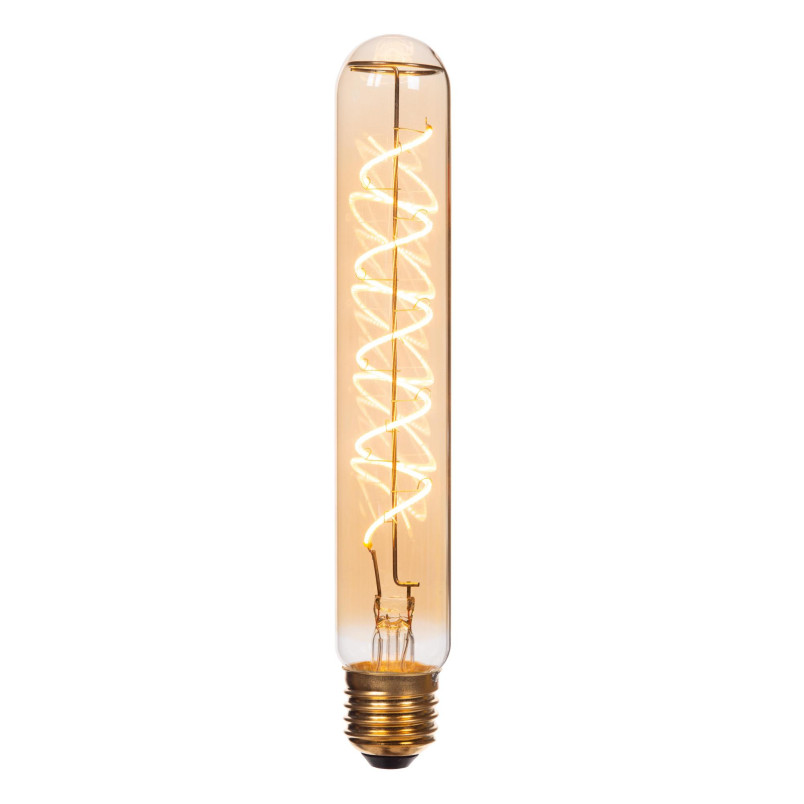 Żarówka filamentowa E27 LED T32 3,2cm H20cm 4,9W 2200K bursztynowa Lucide