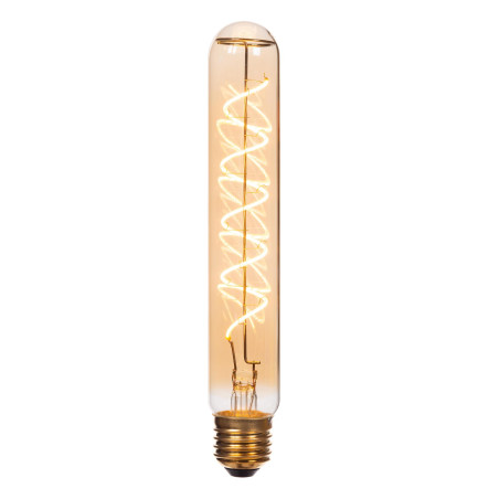 Żarówka filamentowa E27 LED T32 3,2cm H20cm 4,9W 2200K bursztynowa Lucide