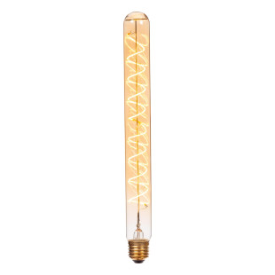 Żarówka filamentowa E27 LED T32 3,2cm H30cm 4,9W 2200K bursztynowa Lucide