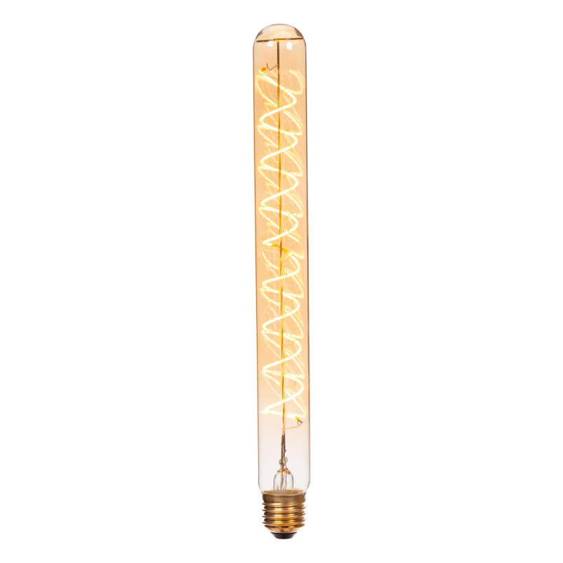 Żarówka filamentowa E27 LED T32 3,2cm H30cm 4,9W 2200K bursztynowa Lucide