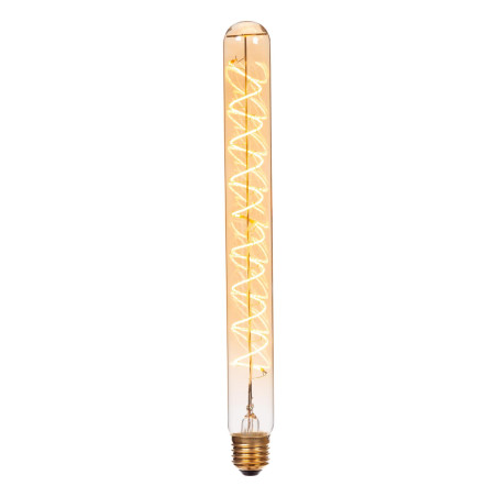 Żarówka filamentowa E27 LED T32 3,2cm H30cm 4,9W 2200K bursztynowa Lucide