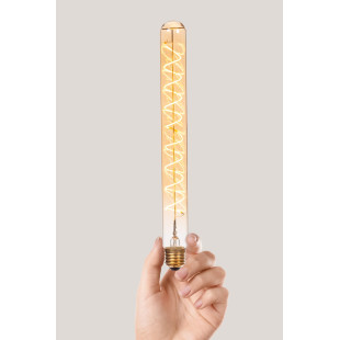 Żarówka filamentowa E27 LED T32 3,2cm H30cm 4,9W 2200K bursztynowa Lucide