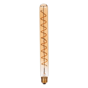 Żarówka filamentowa E27 LED T32 3,2cm H30cm 4,9W 2200K bursztynowa Lucide