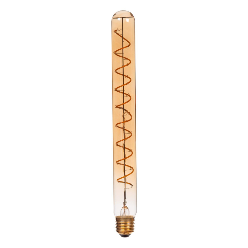 Żarówka filamentowa E27 LED T32 3,2cm H30cm 4,9W 2200K bursztynowa Lucide