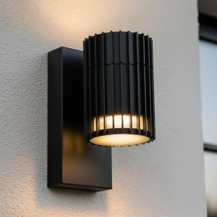 Kinkiet elewacyjny modern Timbala IP44 czarny Essential Lucide