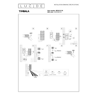 Kinkiet elewacyjny z czujnikiem ruchu i zmierzchu Timbala Up&Down IP44 czarny Essential Lucide