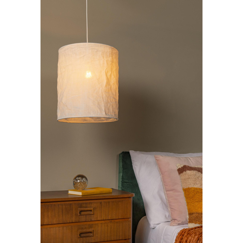 TISSAJA Pendant light D 30 cm 1xE27 White Essential Lucide