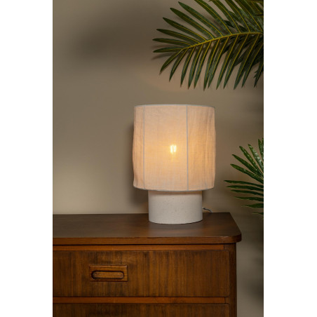 TISSAJA Table lamp D 20 cm 1xE14 White Essential Lucide
