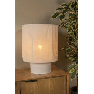 TISSAJA Table lamp D 30 cm 1xE27 White Essential Lucide