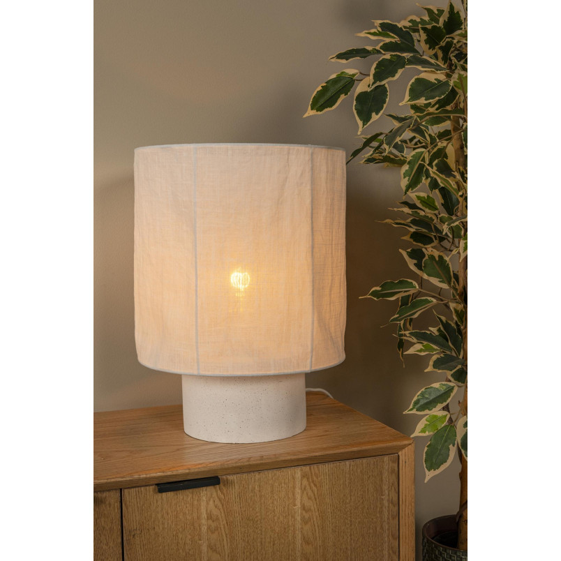 TISSAJA Table lamp D 30 cm 1xE27 White Essential Lucide