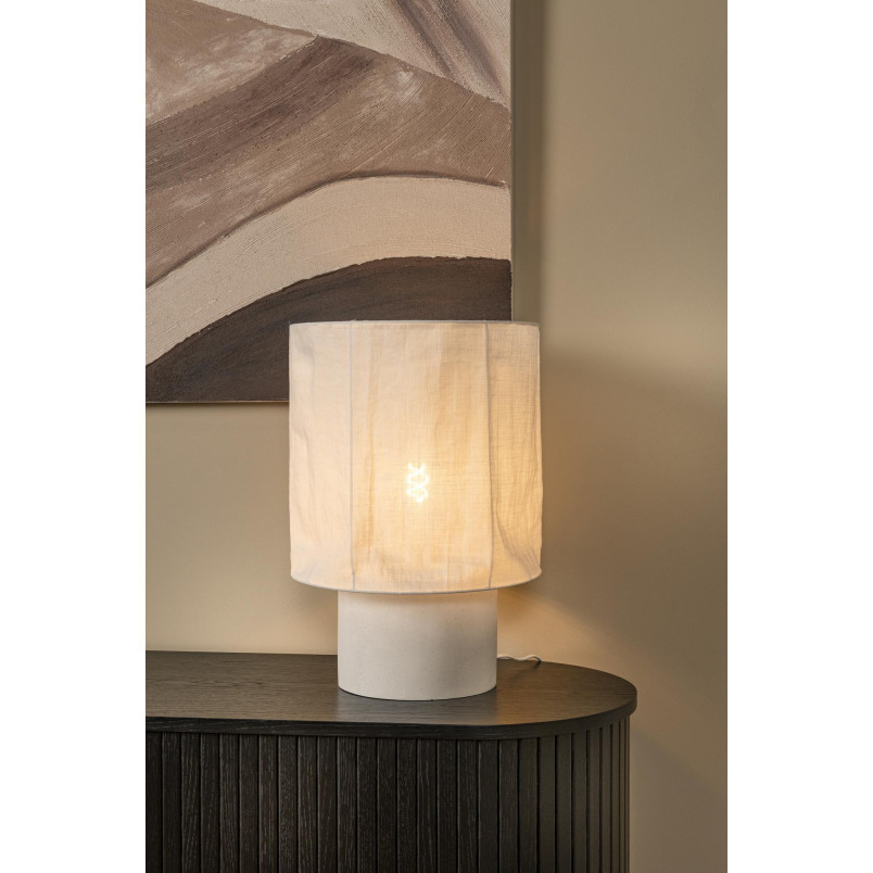 TISSAJA Table lamp D 35 cm 1xE27 White Essential Lucide