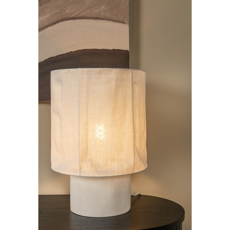 TISSAJA Table lamp D 35 cm 1xE27 White Essential Lucide