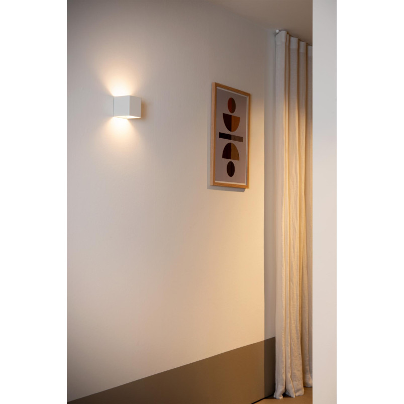 VERTIGO Wall light Outdoor LED Dim. 1x6W 2700K IP54 3 StepDim White Lucide
