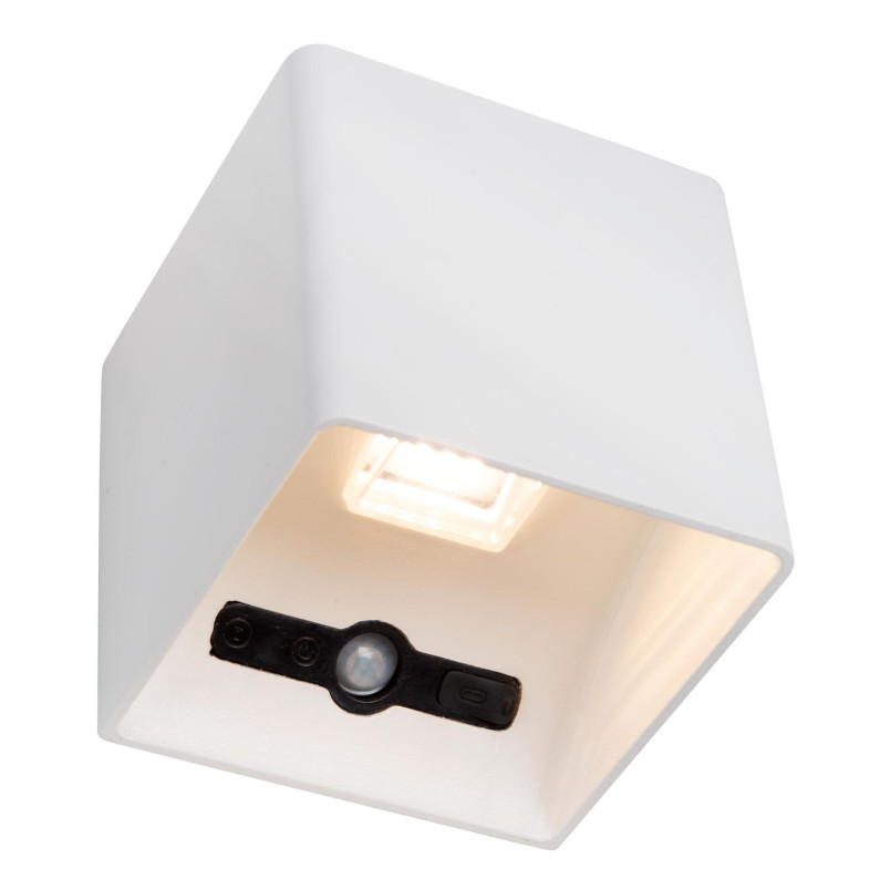 VERTIGO Wall light Outdoor LED Dim. 1x6W 2700K IP54 3 StepDim White Lucide