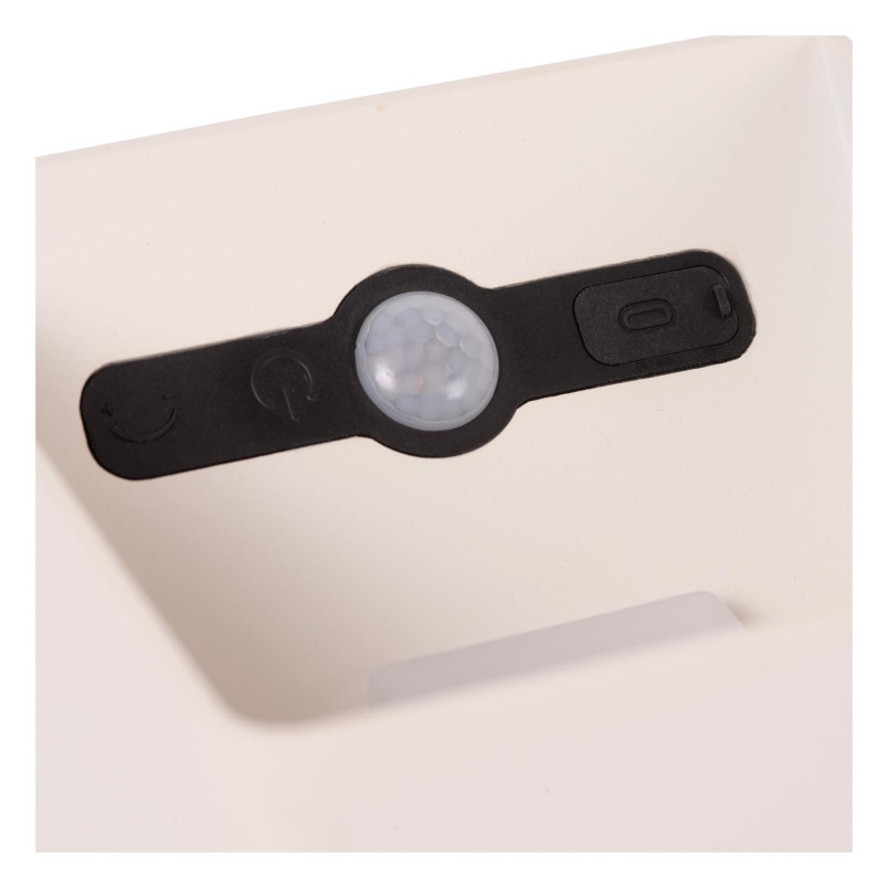 VERTIGO Wall light Outdoor LED Dim. 1x6W 2700K IP54 3 StepDim White Lucide