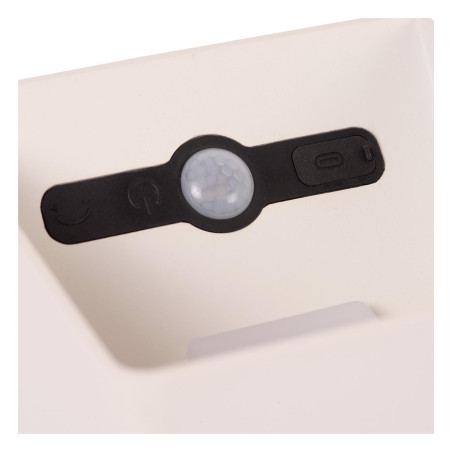 VERTIGO Wall light Outdoor LED Dim. 1x6W 2700K IP54 3 StepDim White Lucide